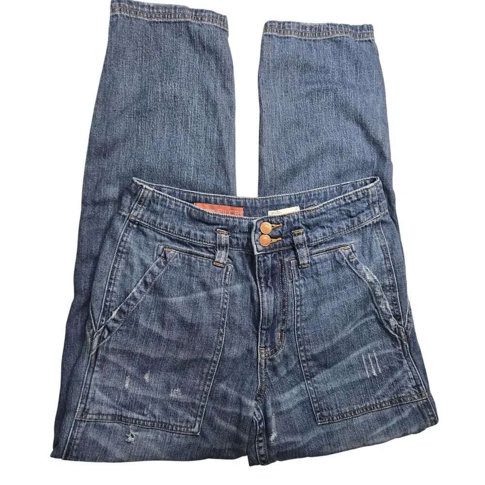 Anthropologie Pilcro Denim Medium Wash Jeans Size 4 Y2k Style